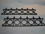 Widows Walk Railing, Black,  Two Pieces