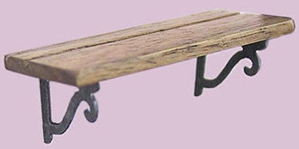 2 Inch Plate Shelf, Walnut, ON BACKORDER