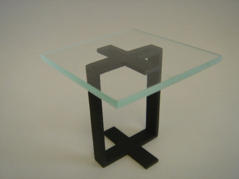 WER End Table, Modern, Black