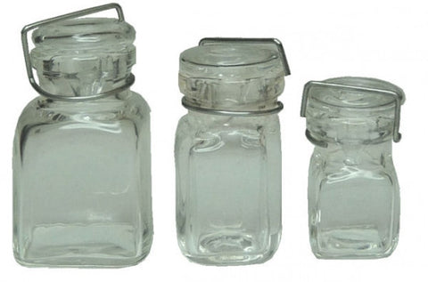 Canning Jars, Square Glass
