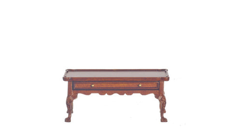 Windsor Coffee Table with Drawer, Walnut Finish, LIMITED STOCK