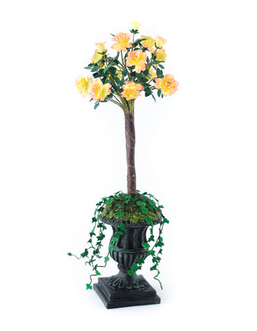 Peach Rose Topiary