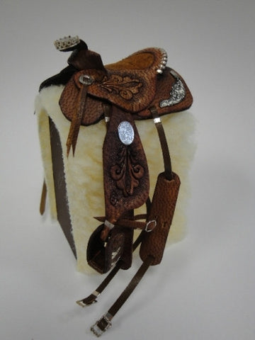 Saddle with Sterling Silver Details