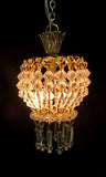 Petite Hanging Lamp Deluxe Fixture with Swarovski Crystals Style No. 31 On Sale -20%