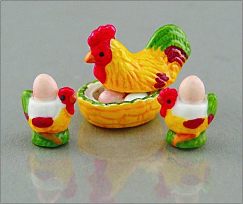 Egg Cup Set with Chicken