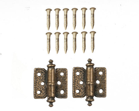 Antique Brass Hinges with 12 Pins