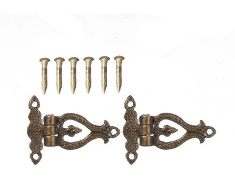 Antique Brass Hinges with 6 Pins