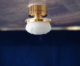 Frosted Globe LED Battery Powered Ceiling Light