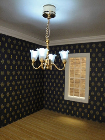 Battery Powered Dollhouse Chandelier