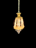 Small Hanging Chandelier with Pink Swarovski Crystals, Style G On Sale -20%