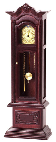 Working Grandfather Clock, Mahogany Finish