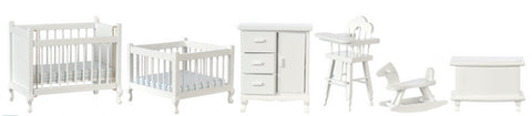 Nursery Set, Six Piece, White