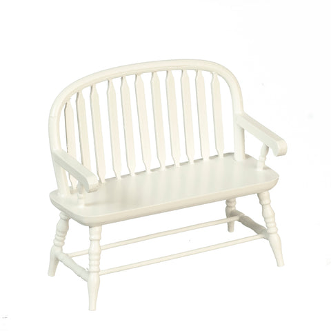 Windsor Bench, White Finish