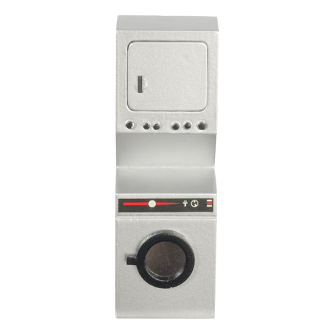 Stacked Washer and Dryer, Silver