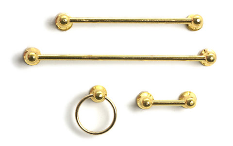 Towel Bar Set, Brass
