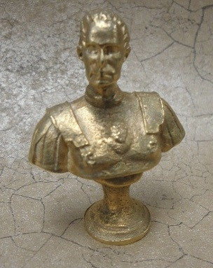 Bust of Caesar, Gold Plated, by Tony Jones