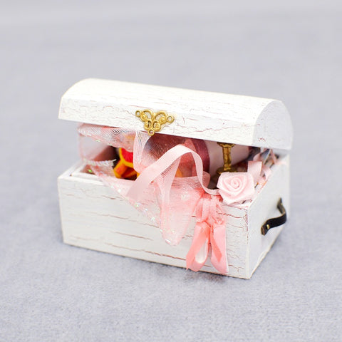 Trunk Filled with Ballet Outfit and Toys