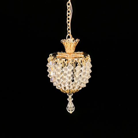 Petite Hanging Crystal Ceiling Fixture On Sale -20%