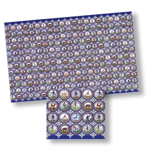 Delft Wall Tiles, Laminated Paper