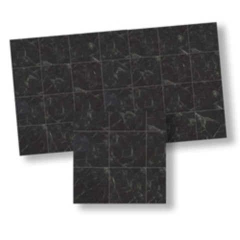 Faux Marble Tile, Black
