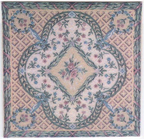 French Tapestry Printed Rug, 5.5X5.5