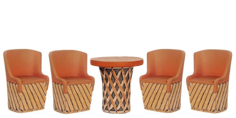 Mexican Equipale Table and Chair Set