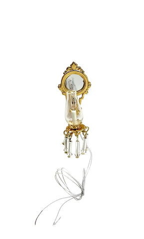 Hurricane Lamp Sconce, Clear Glass On Sale -20%