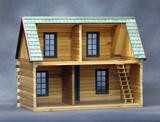 The Adirondak Log Cabin Dollhouse Kit