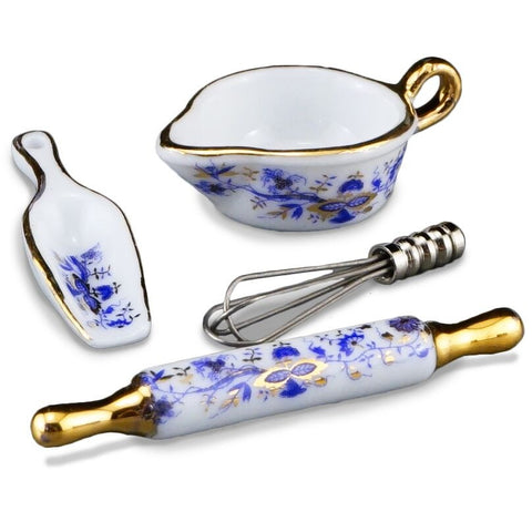 Blue Onion Rolling Pin Set, LAST ONE