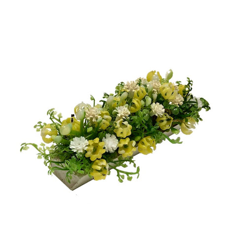 Yellow & White Floral Window Box