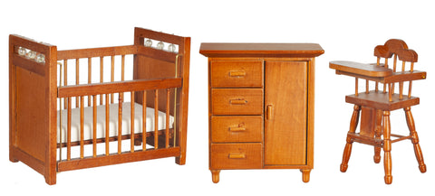 Nursery, 3 Piece Set, Walnut