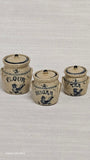 Vintage Rooster Canister Set by Jane Graber