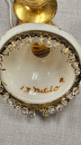 Rose Shade on Hurricane Lamp by Nicole Minnick of NiGlo