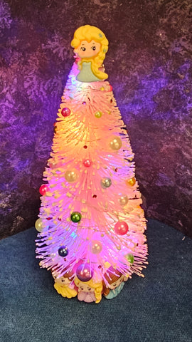 Pink Princess Tree with Lights by Sherredawn MIniatures