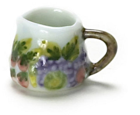 1/12 decorated ceramic pitcher. 