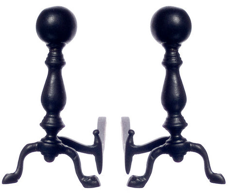 Andirons, Woodfield, Black