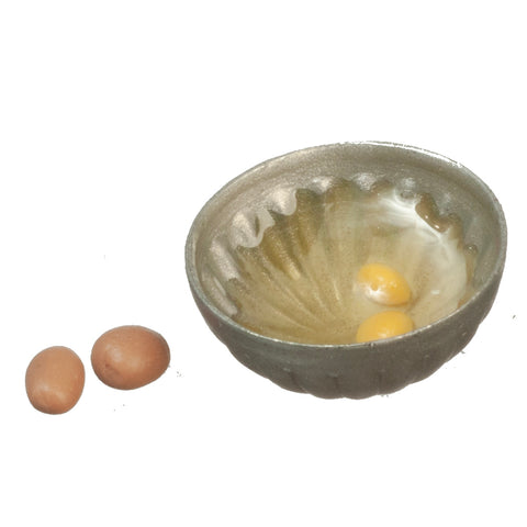 Egg with Yolks in a Bowl