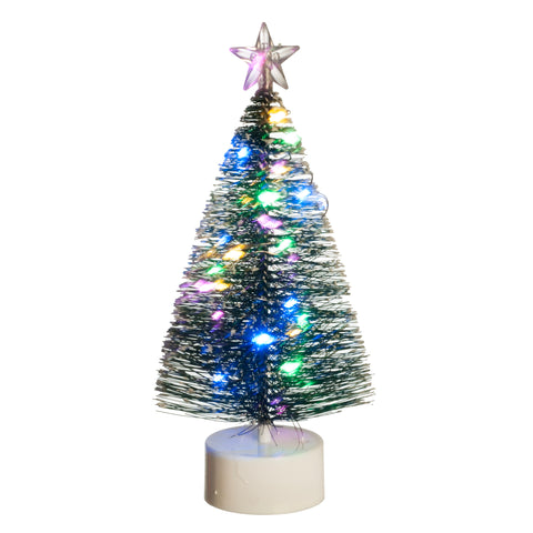 Christmas Tree with 24 LED Lights and Star, Multi Colored