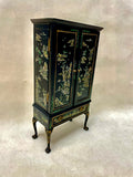 Vintage Bespaq Chinoiserie Apothecary Cabinet with Jars