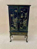 Vintage Bespaq Chinoiserie Apothecary Cabinet with Jars