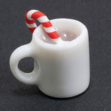 Hot Chocolate in Mug with Candy Cane