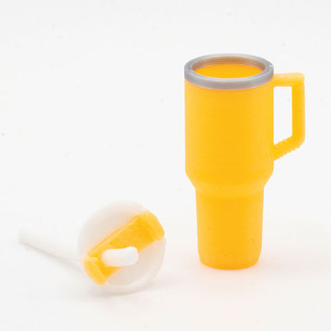 Tumbler with Removable Lid, Orange