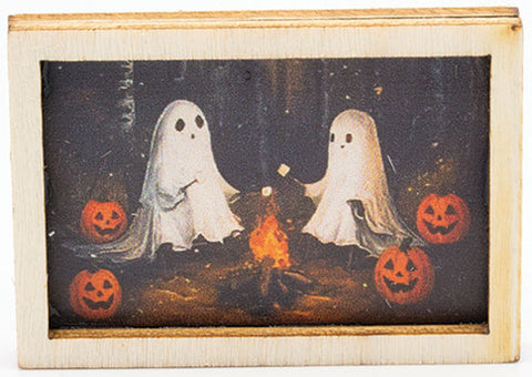 Picture in Frame Ghosts around a Campfire