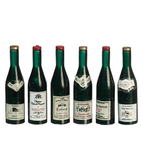 Dark Wine Bottles with Labels