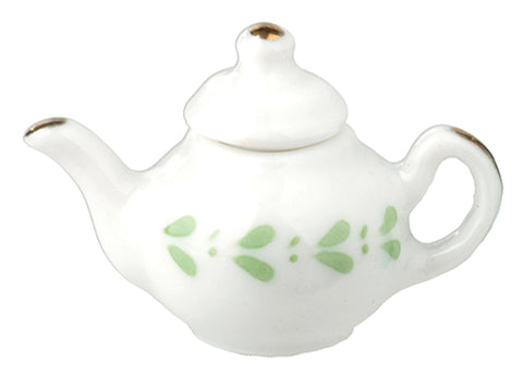 Green Teapot, White