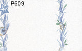Prepasted Wallpaper, Blue Ribbon Shells