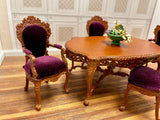 1:12 miniature scale Bespaq Dining Room Set Closeup Image