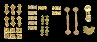 Ornate Victorian Trunk Hardware