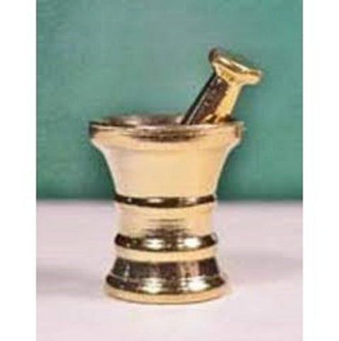 Mortar and Pestle, Genuine Brass by Clare-Bell