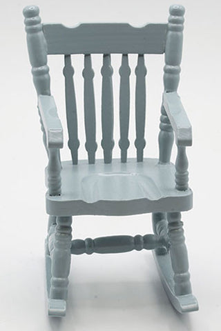 1/12 Scale Soft Blue Rocking Chair
